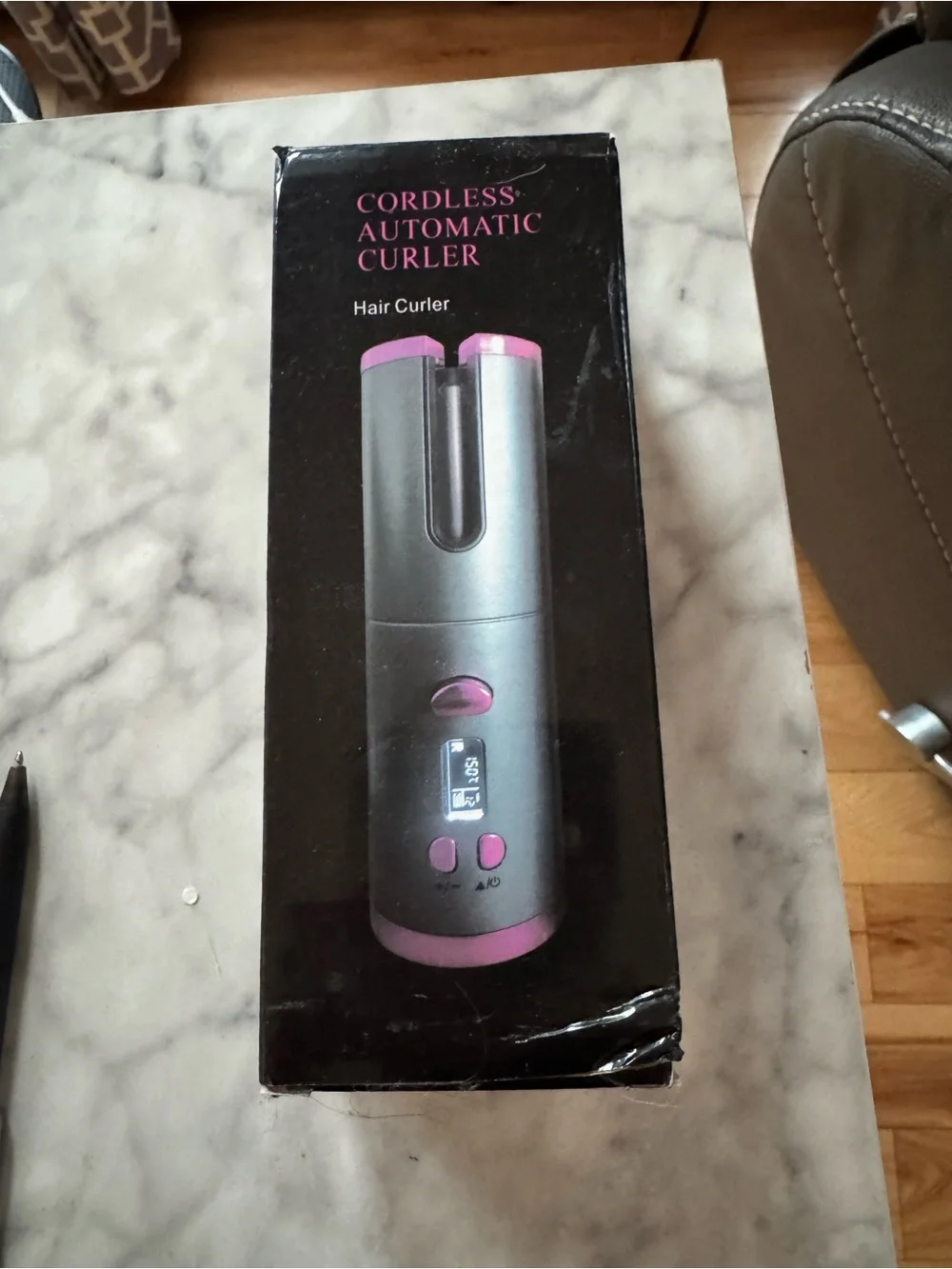 Portable Automatic Hair Curler - Pink